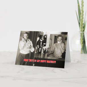 Evolution téléphonique Vintage Carte photo antique