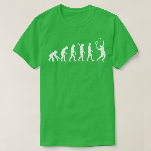 Evolution Tennisspieler T-Shirt (Design vorne)