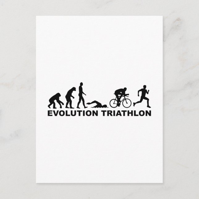 Evolution-Triathlon Postkarte (Vorderseite)