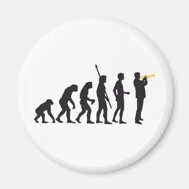 evolution trumpet player magnet (Vorne)