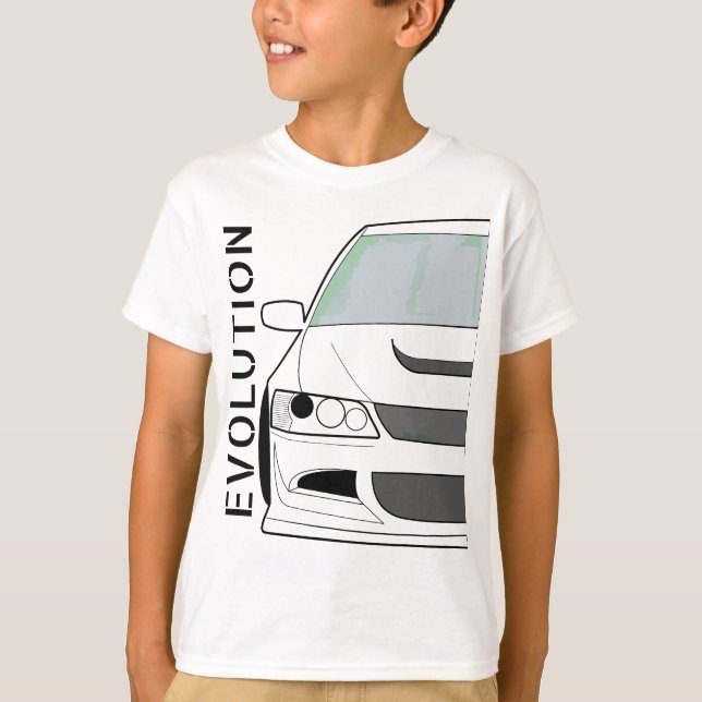 Evolution VIII Evo 8 JDM Classic AWD Turbo Kundgeb T-Shirt (Vorderseite)