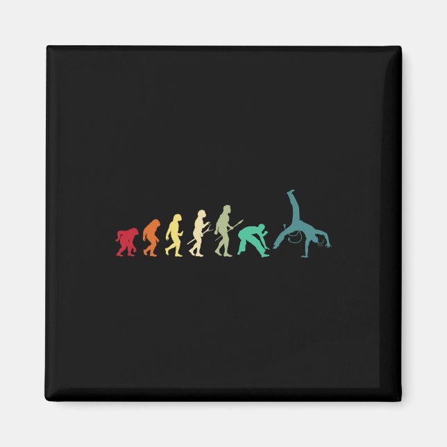 Evolution von Capoeira - brasilianische Kampfkunst Magnet (Vorne)