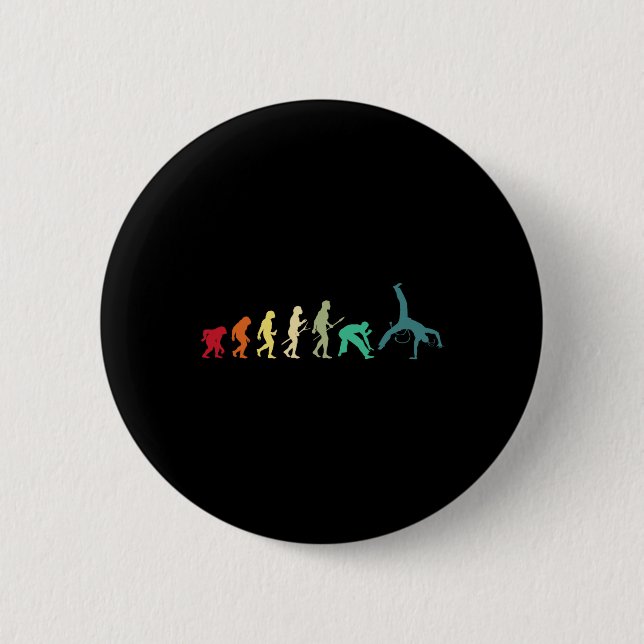 Evolution von Capoeira - brasilianische Kampfsport Button (Vorderseite)