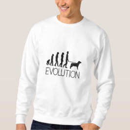 Evolution von der Ape bis zu Ihrem Labrador Besticktes Sweatshirt