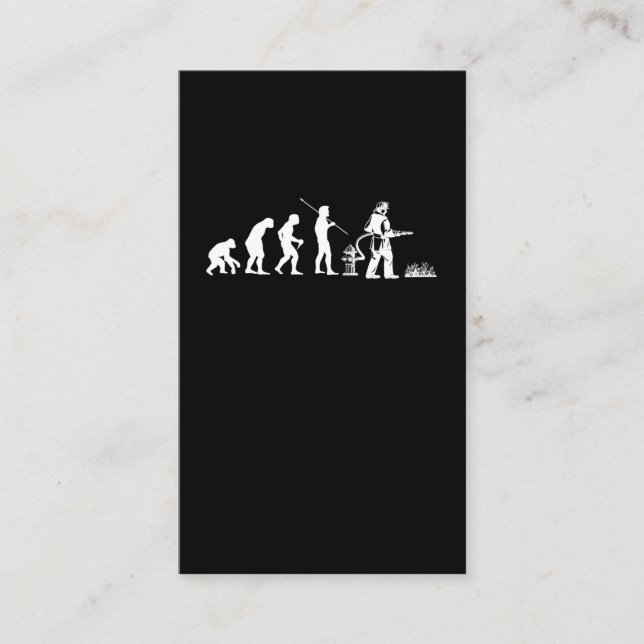 Evolution von Feuerwehrleuten Visitenkarte (Vorderseite)