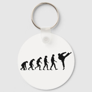 Evolution von Karate Schlüsselanhänger