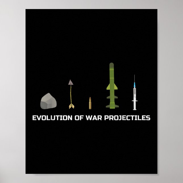 Evolution von Kriegsprojekten Anti-Impfprogramm Poster (Vorne)