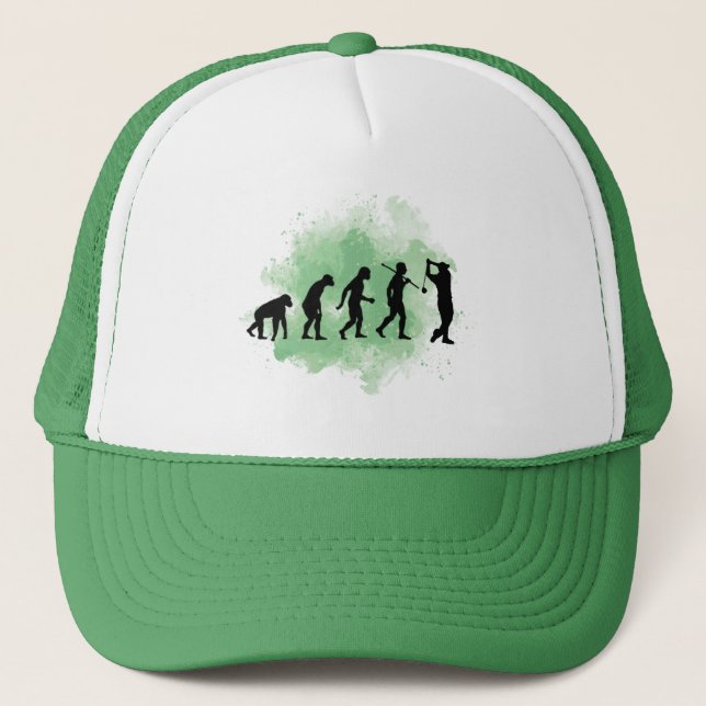 Evolution von Man Custom Personalisiert Golf Hat Truckerkappe (Vorderseite)
