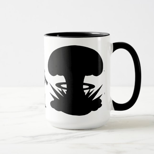 Evolution von Mensch und Kakerlake — Funny Evoluti Tasse (Rechts)