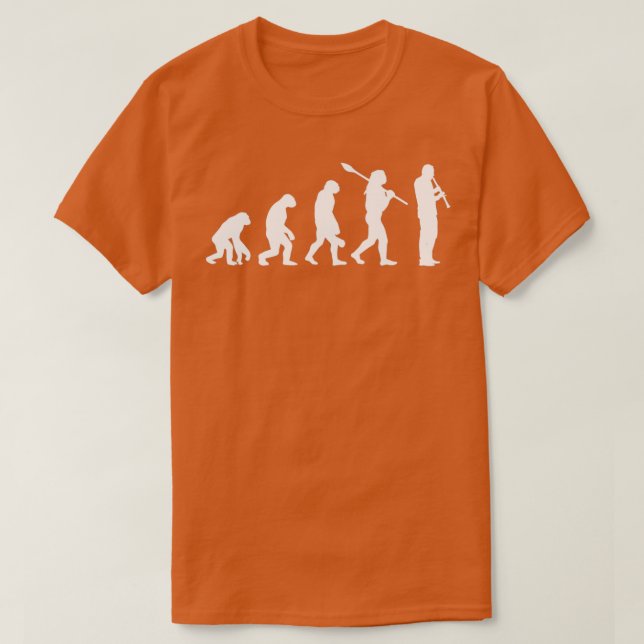 Evolution von Oboe Player T-Shirt (Design vorne)