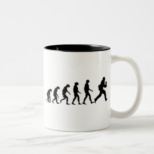 Evolution von Paintball Zweifarbige Tasse