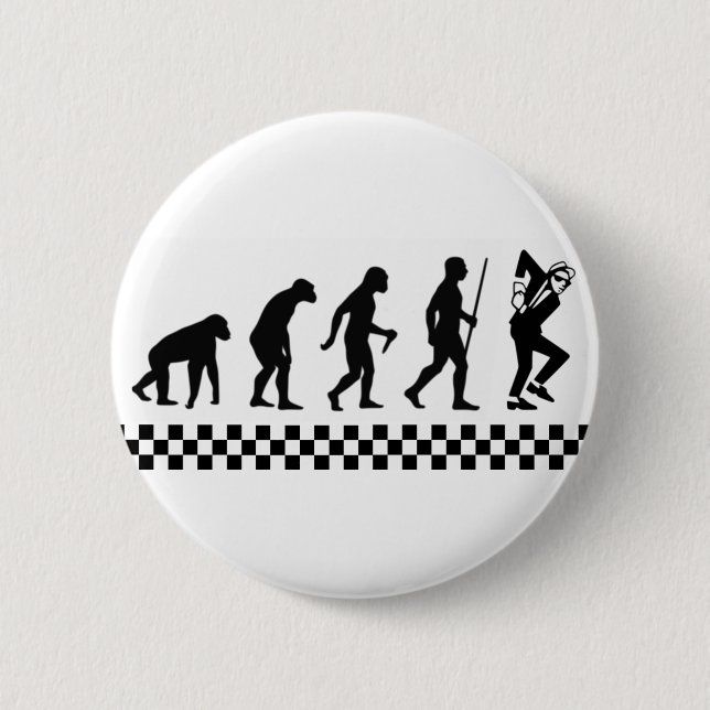 Evolution von Ska Abzeichen Button (Vorderseite)