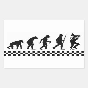 Evolution von Ska Aufkleber