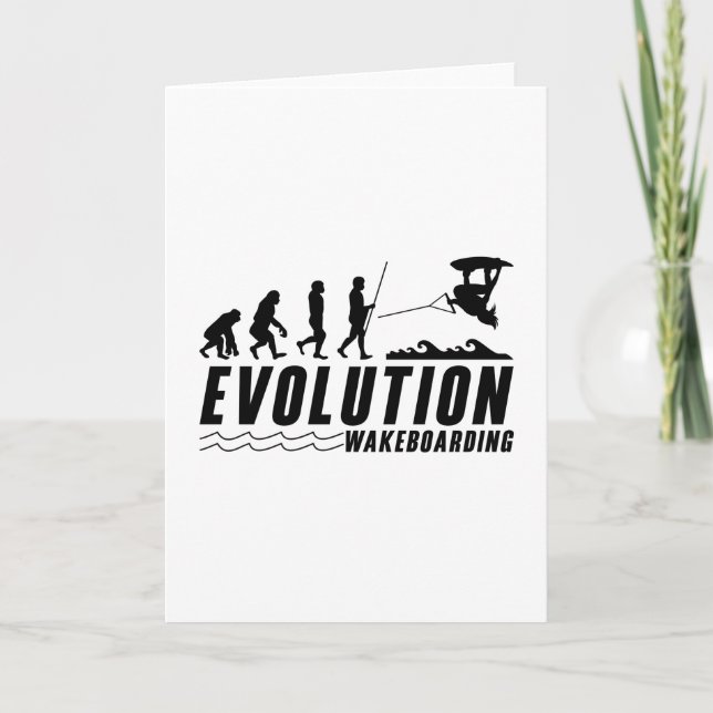Evolution Wakeboard Wake Wakeboarding Wakeboarder Karte (Vorderseite)