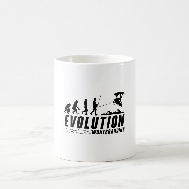 Evolution Wakeboard Weckte Wakeboarder Kaffeetasse (Mittel)