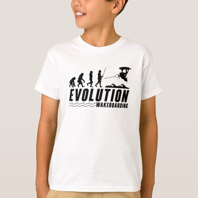 Evolution Wakeboard Weckte Wakeboarder T-Shirt (Vorderseite)