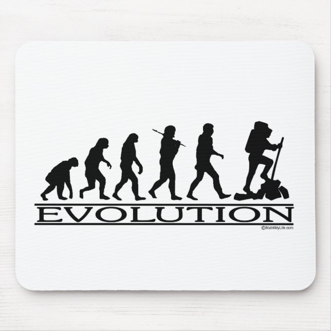Evolution - wandernd mousepad (Vorne)