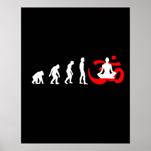 Evolution Yoga Buddhist Meditation Poster (Vorne)