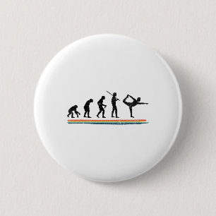 Evolution Yoga Lustig Vintage Button