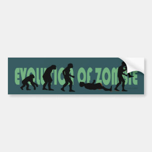 Evolution Zombie Autoaufkleber