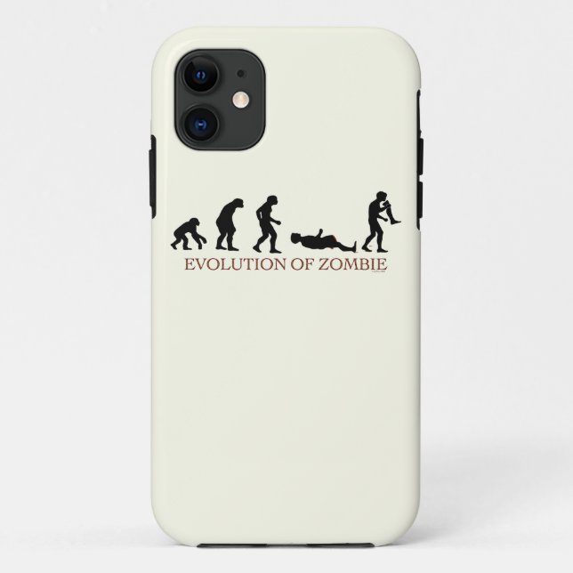 Evolution Zombie Case-Mate iPhone Hülle (Rückseite)