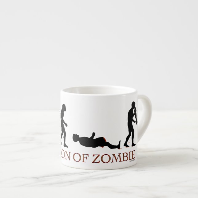 Evolution Zombie Espressotasse (Vorderseite Rechts)