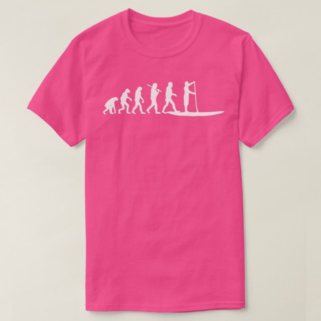 Evolution zum Aufstellen T-Shirt (Design vorne)