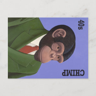 Evolutionäre Frisuren Postkarte