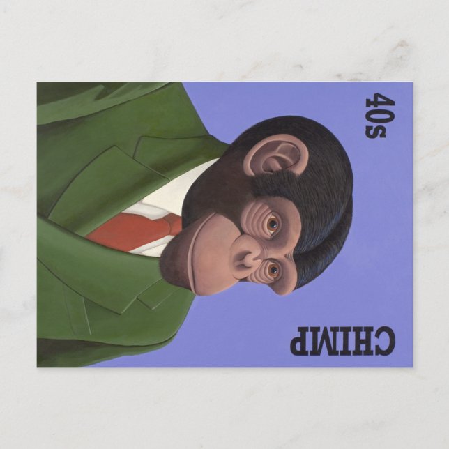 Evolutionäre Frisuren Postkarte (Vorderseite)