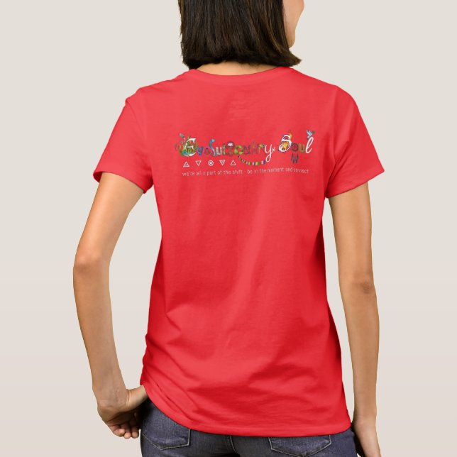 Evolutionäres Soul: Grundlegende hellfarbige Crew  T-Shirt (Rückseite)