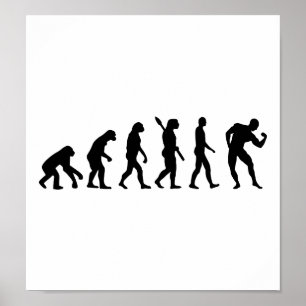 Evolutions-Bodybuildingsmuskeln Poster