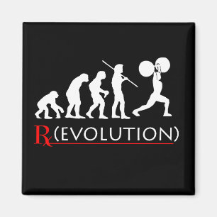 Evolutions-Diagramm-Magnet der Fitness-(rx) Magnet