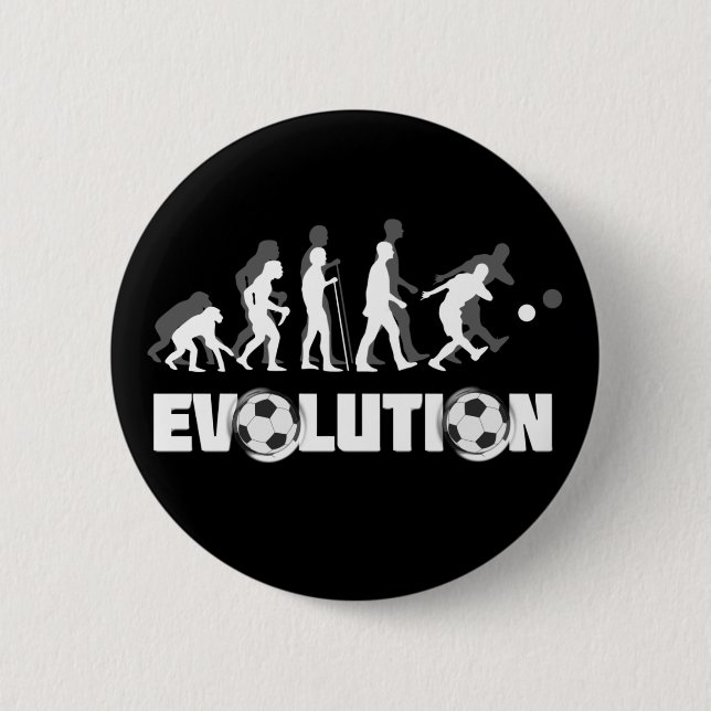 Evolutions-Fußball Button (Vorderseite)
