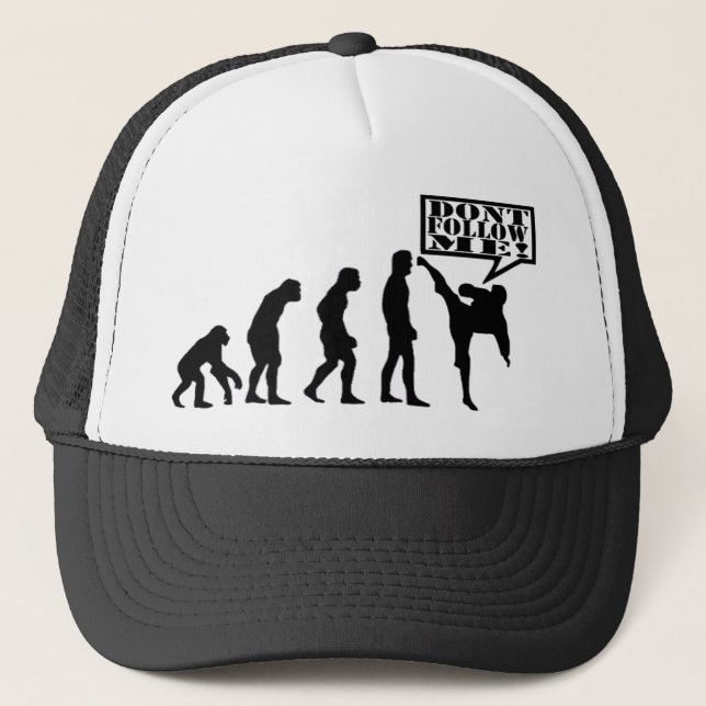 Evolutions-Hut Truckerkappe (Vorderseite)