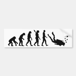 Evolutions-Tauchen Autoaufkleber
