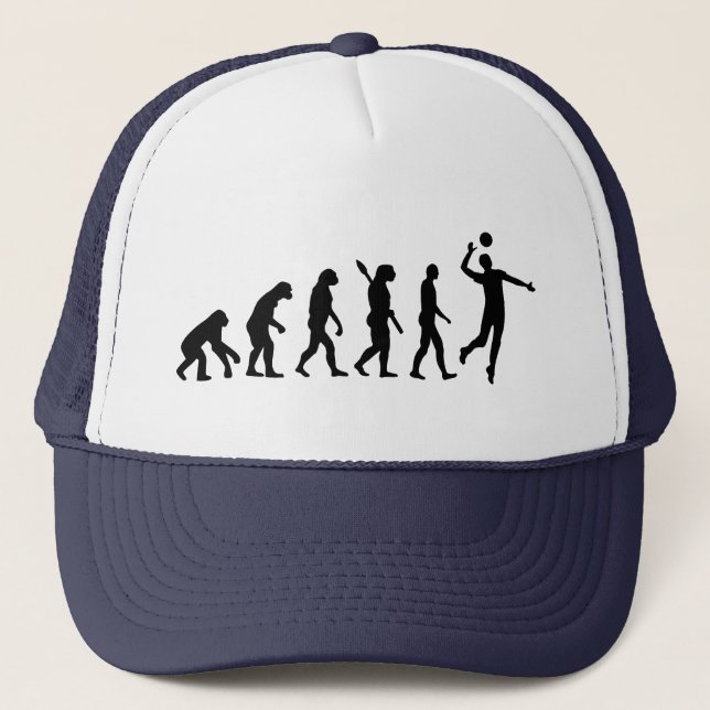 Evolutions-Volleyballspieler Truckerkappe (Vorderseite)