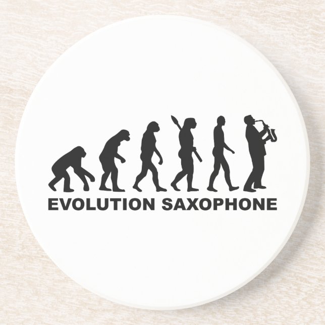 EvolutionSaxophone Untersetzer (Vorne)