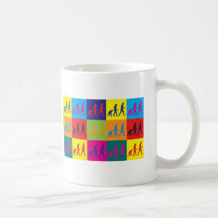 Evolutionsbiologie-Pop-Kunst Kaffeetasse