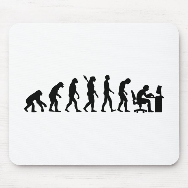 Evolutionscomputerbüro Mousepad (Vorne)