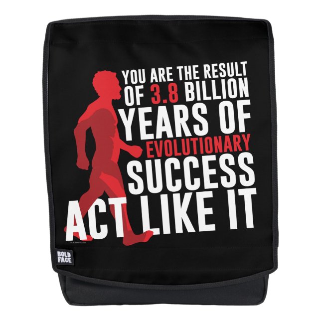 Evolutionserfolg Rucksack (Vorderseite)