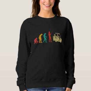 Evolutionsgrafik für Golfer, die gerne Golf spiele Sweatshirt