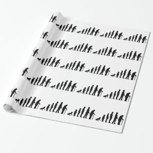 Evolutionsgroßvater Geschenkpapier