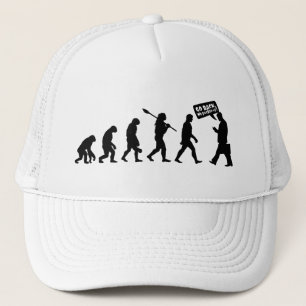 Evolutionsironie Silhouette Truckerkappe