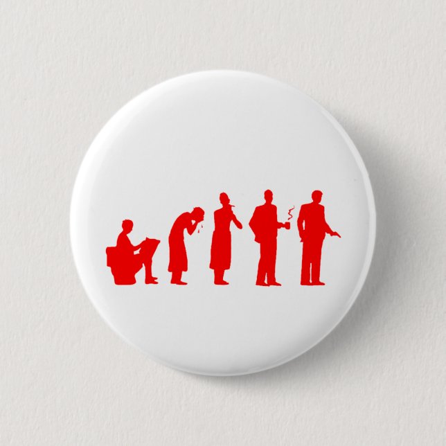 Evolutionsrot Button (Vorderseite)