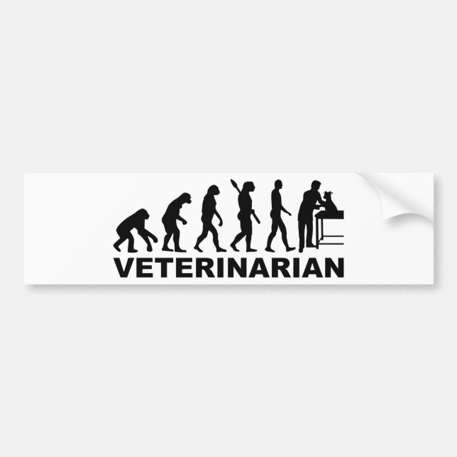Evolutionstierarzt Autoaufkleber (Vorne)