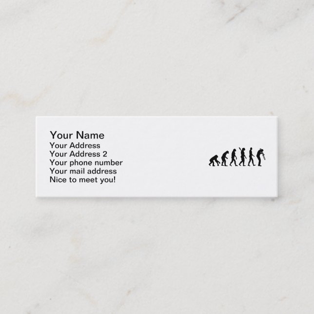 EvolutionTrombone Mini Visitenkarte (Vorderseite)