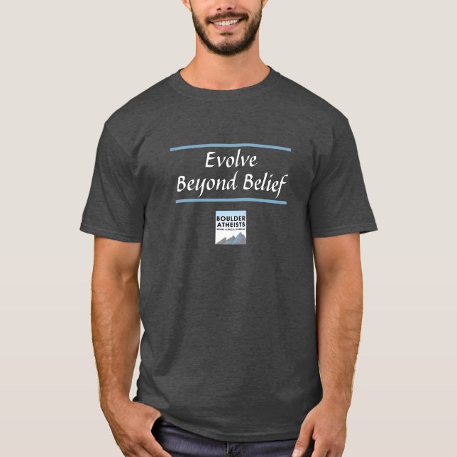 Evolve Beyond Belief Logo Herren T-Shirt (Vorderseite)