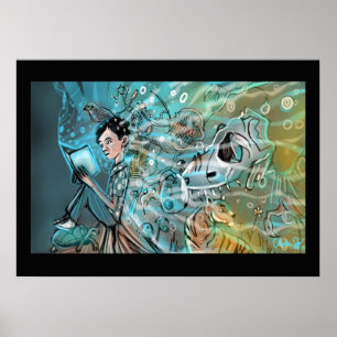 Evolve Illustration Print von Chris Jay Poster