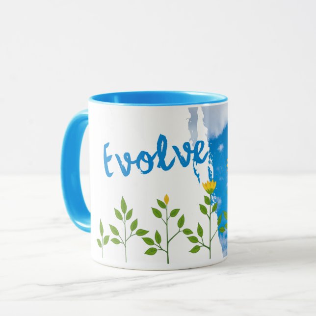 Evolve Sunflower Tasse (Vorderseite Links)