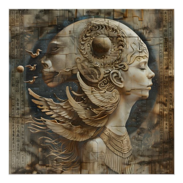 Evolving Elegance - Ancestral Beauty Canvas Print Fotodruck (Vorne)